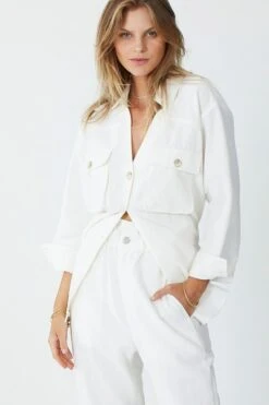 SUBOO - Camryn Oversized Shirt Jacket (Ivory) -Faithfull The Brand || Carver™ || One Teaspoon Shop ELYSIAN SUBOO OVERSIZEDJACKET 3