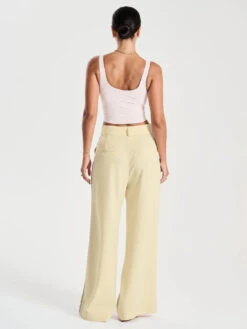 Ena Pelly - Bronte Suit Pant (Butter) -Faithfull The Brand || Carver™ || One Teaspoon Shop Elysian Collective Ena Pelly Bronte Suit Pant Butter 2