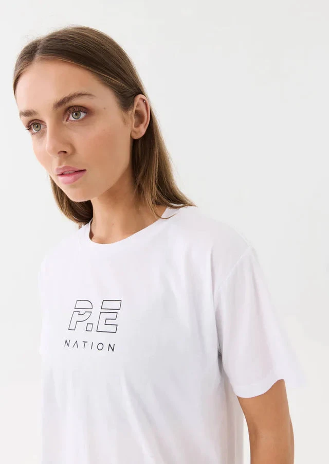 PE NATION - Heads Up Tee (Optic White) 4 PE NATION - Heads Up Tee (Optic White) - Image 4