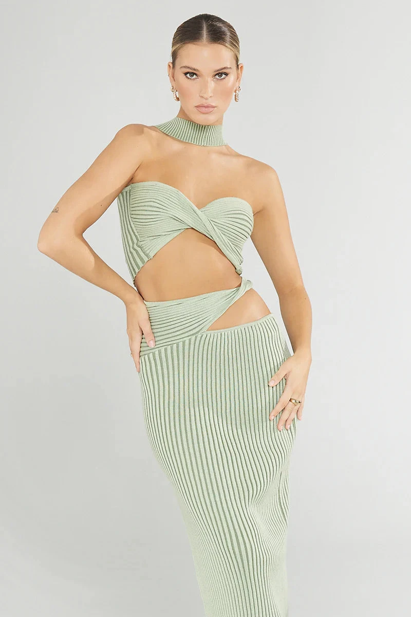 SOVERE - Pivot Reversible Shrug Knit Dress (Spearmint) 2 SOVERE - Pivot Reversible Shrug Knit Dress (Spearmint) - Image 2