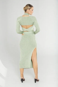 SOVERE - Pivot Reversible Shrug Knit Dress (Spearmint) 7 SOVERE - Pivot Reversible Shrug Knit Dress (Spearmint) -Faithfull The Brand || Carver™ || One Teaspoon Shop Elysian Collective SOVERE Pivot Reversible Shrug Knit Set3