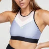 PE NATION - Side Step Sports Bra (Ashley Blue)
