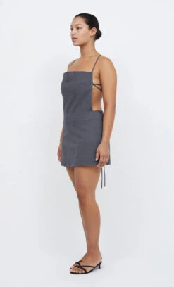 BEC + BRIDGE - HEIDI APRON MINI DRESS (Charcoal) FINAL SALE -Faithfull The Brand || Carver™ || One Teaspoon Shop elysian collective bec and bridge heidi apron mini dress charcoal 4