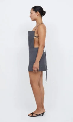 BEC + BRIDGE - HEIDI APRON MINI DRESS (Charcoal) FINAL SALE -Faithfull The Brand || Carver™ || One Teaspoon Shop elysian collective bec and bridge heidi apron mini dress charcoal 6
