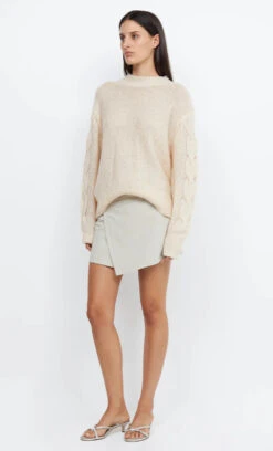 BEC + BRIDGE - MARION KNIT JUMPER (Oatmeal) -Faithfull The Brand || Carver™ || One Teaspoon Shop elysian collective bec and bridge marion knit jumper oatmeal 3