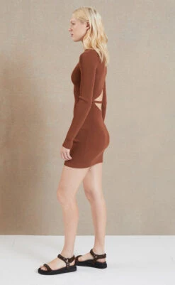 BEC AND BRIDGE - Marta Long Sleeve Knit Mini Dress (Gelato) -Faithfull The Brand || Carver™ || One Teaspoon Shop elysian collective bec and bridge marta long sleeve mini dress gelato 2