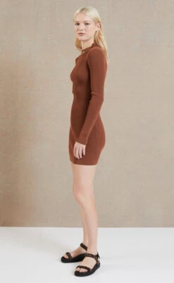 BEC AND BRIDGE - Marta Long Sleeve Knit Mini Dress (Gelato) -Faithfull The Brand || Carver™ || One Teaspoon Shop elysian collective bec and bridge marta long sleeve mini dress gelato 3