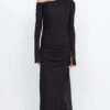BEC + BRIDGE - MONETTE ASYM LONG SLEEVE MAXI DRESS (Black)