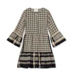 CECILIE COPENHAGEN - Julia Dress Dogtooth (Black / Cream)