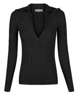 CHARLIE HOLIDAY - Jacqueline Knit Top (Black)
