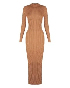 CHARLIE HOLIDAY - Violet Midi Dress (Chocolate)