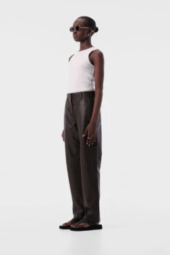 ELKA COLLECTIVE - Bri Pant (Chocolate) 9 ELKA COLLECTIVE - Bri Pant (Chocolate) -Faithfull The Brand || Carver™ || One Teaspoon Shop elysian collective elak collective bri leather pant chocolate 4