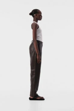 ELKA COLLECTIVE - Bri Pant (Chocolate) 10 ELKA COLLECTIVE - Bri Pant (Chocolate) -Faithfull The Brand || Carver™ || One Teaspoon Shop elysian collective elak collective bri leather pant chocolate 5