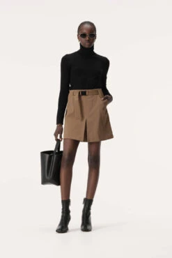 ELKA COLLECTIVE - Raquel Skirt (Dark Taupe)