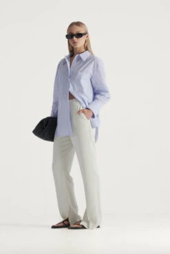 ELKA COLLECTIVE - Tomas Shirt (Sky Blue Stripe) -Faithfull The Brand || Carver™ || One Teaspoon Shop elysian collective elka collective tomas shirt sky blue 4