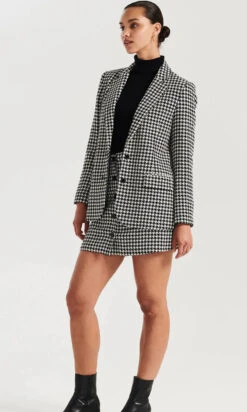 ENA PELLY - Bella Woven Blazer (Houndstooth) 7 ENA PELLY - Bella Woven Blazer (Houndstooth) -Faithfull The Brand || Carver™ || One Teaspoon Shop elysian collective ena pelly bella woven blazer houndstooth 3