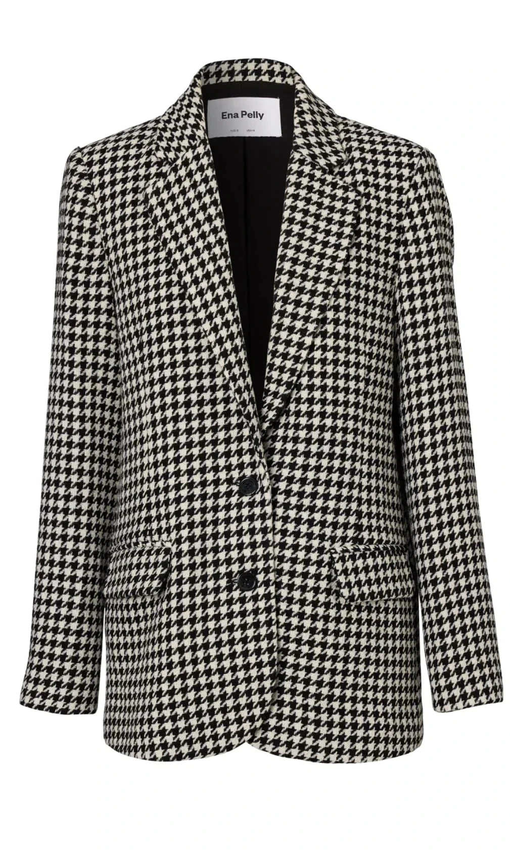 ENA PELLY - Bella Woven Blazer (Houndstooth) 5 ENA PELLY - Bella Woven Blazer (Houndstooth) - Image 5