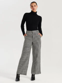 ENA PELLY - Bella Woven Pant (Houndstooth)