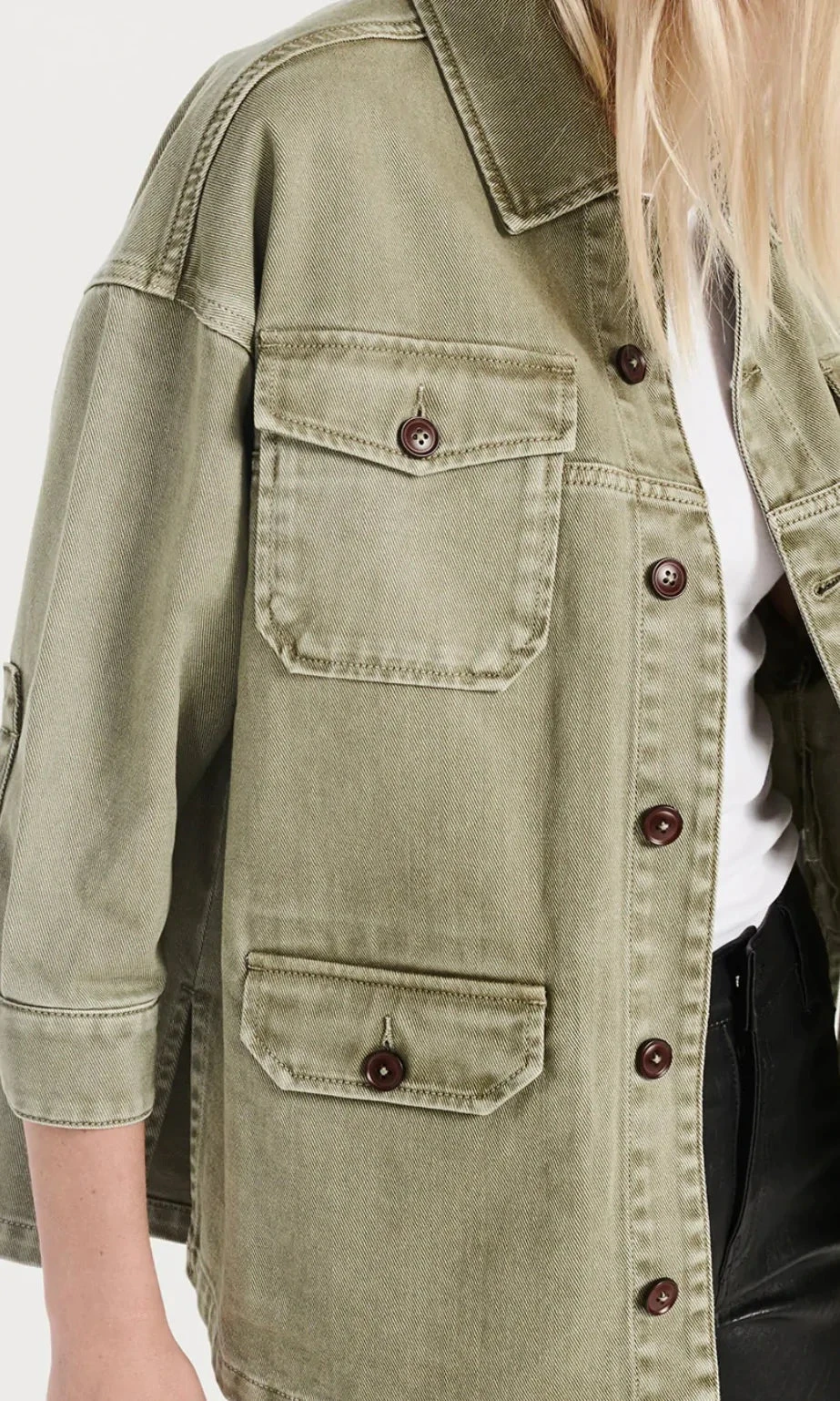 ENA PELLY - Elyse Army Shacket 2 ENA PELLY - Elyse Army Shacket - Image 2