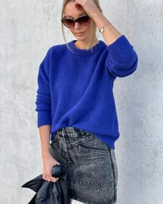 ENA PELLY - Mohair Knit (Azure Blue) 2 ENA PELLY - Mohair Knit (Azure Blue) - Image 2