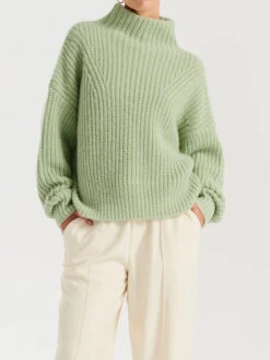 ENA PELLY - Natalie Knit Sweater (Smoke Green)