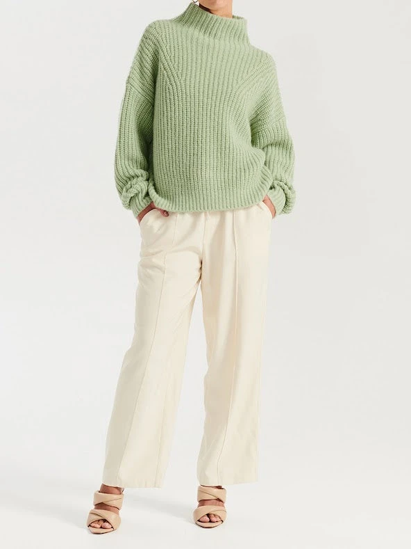 ENA PELLY - Natalie Knit Sweater (Smoke Green) 3 ENA PELLY - Natalie Knit Sweater (Smoke Green) - Image 3