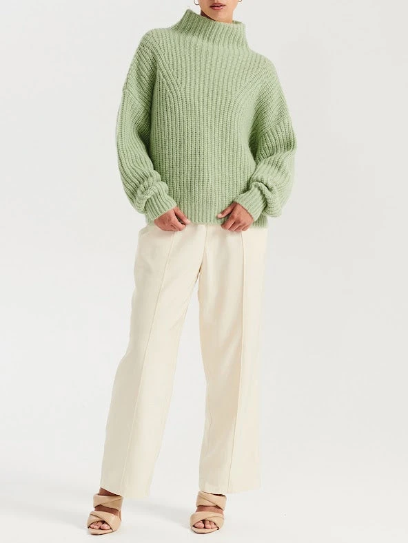 ENA PELLY - Natalie Knit Sweater (Smoke Green) 4 ENA PELLY - Natalie Knit Sweater (Smoke Green) - Image 4