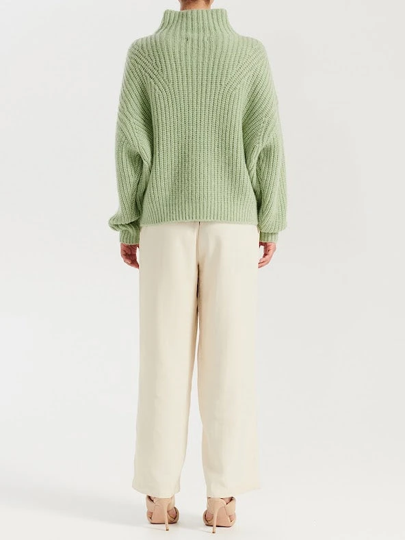 ENA PELLY - Natalie Knit Sweater (Smoke Green) 2 ENA PELLY - Natalie Knit Sweater (Smoke Green) - Image 2