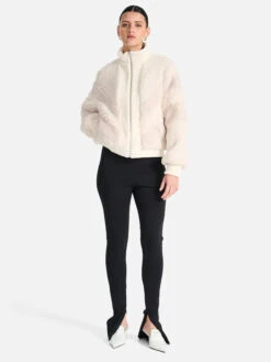 ENA PELLY - Rory Contrast Faux Fur Jacket (Bone) -Faithfull The Brand || Carver™ || One Teaspoon Shop elysian collective ena pelly rory contrast faux fur jacket 3