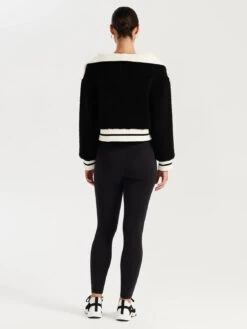 ENA PELLY - Winnie Faux Fur Jacket (Black / Bone) -Faithfull The Brand || Carver™ || One Teaspoon Shop elysian collective ena pelly winnie faux fur jacket black bone 5