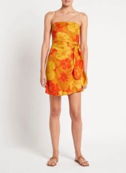 FAITHFULL THE BRAND - Lucia Mini Dress (Surfs Up Floral Print) -Faithfull The Brand || Carver™ || One Teaspoon Shop elysian collective faithfull the brand lucia mini dress surfs up floral print 1