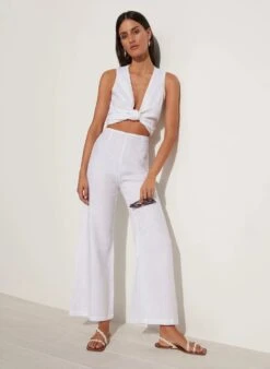 FAITHFULL THE BRAND - Ottavio Pants (White) -Faithfull The Brand || Carver™ || One Teaspoon Shop elysian collective faithfull the brand ottavio pants white 2