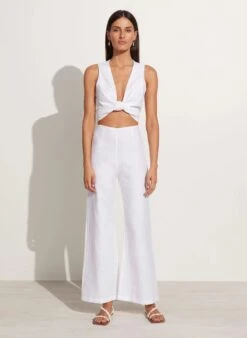 FAITHFULL THE BRAND - Ottavio Pants (White) -Faithfull The Brand || Carver™ || One Teaspoon Shop elysian collective faithfull the brand ottavio pants white 3