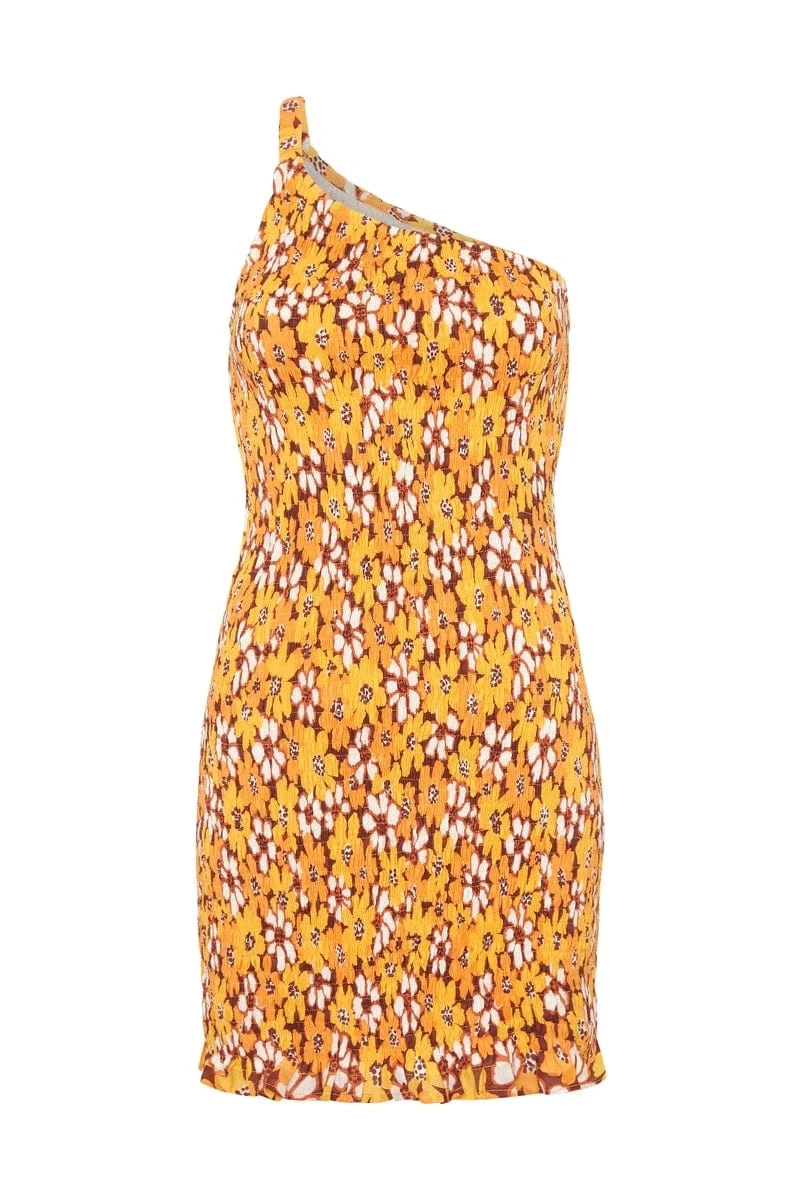 FAITHFULL THE BRAND - Terre Mer Mini Dress (Li Reni Floral Print Orange) 1 FAITHFULL THE BRAND - Terre Mer Mini Dress (Li Reni Floral Print Orange)