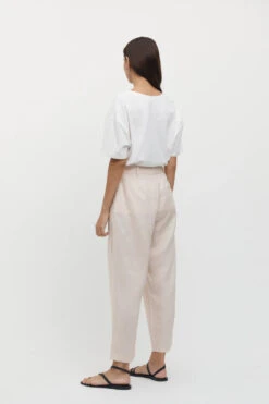FRIEND OF AUDREY - Émilion 7/8 Linen Trouser (Bone) -Faithfull The Brand || Carver™ || One Teaspoon Shop elysian collective friend of audrey emillon linen trouser bone 5