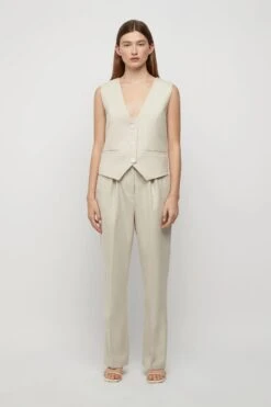 FRIEND OF AUDREY - Filippa Trousers (Winter White) 9 FRIEND OF AUDREY - Filippa Trousers (Winter White) -Faithfull The Brand || Carver™ || One Teaspoon Shop elysian collective friend of audrey filippa trousers winter white 5