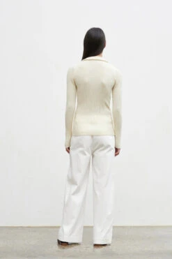 FRIEND OF AUDREY - Wallis 100% Merino Wool Zip Knit (Oatmarle) -Faithfull The Brand || Carver™ || One Teaspoon Shop elysian collective friend of audrey wallis zip knit oatmeal 3