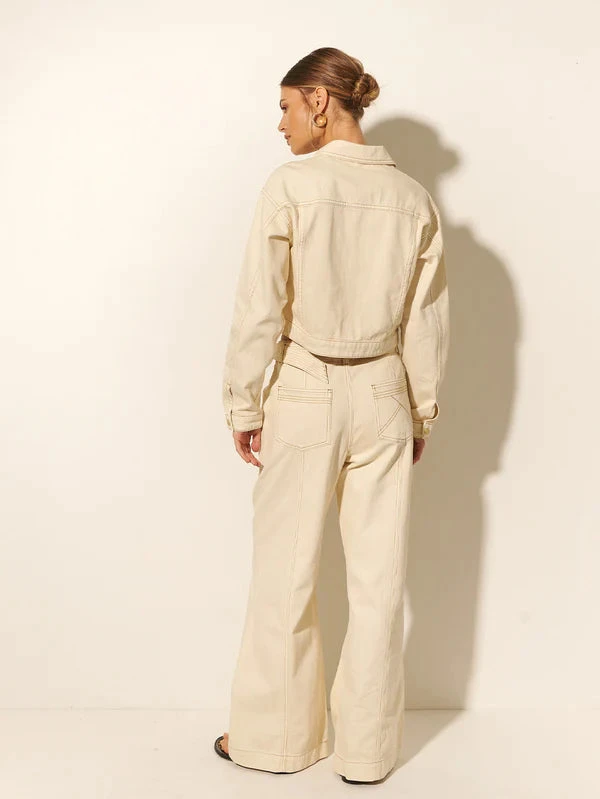 KIVARI - Celine Denim Jacket (Cream) 6 KIVARI - Celine Denim Jacket (Cream) - Image 6