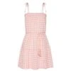 KIVARI - Stevie Tiered Mini Dress (Check)