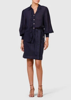 MINISTRY OF STYLE - Eclectic Mini Skirt (French Navy)