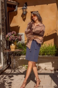 MINISTRY OF STYLE - Eclectic Mini Skirt (French Navy) -Faithfull The Brand || Carver™ || One Teaspoon Shop elysian collective ministry of style eclectic mini skirt 3