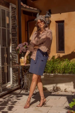 MINISTRY OF STYLE - Eclectic Mini Skirt (French Navy) -Faithfull The Brand || Carver™ || One Teaspoon Shop elysian collective ministry of style eclectic mini skirt 5