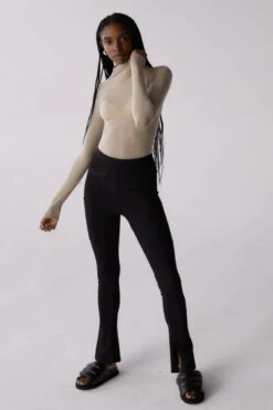 MISHA URBAN - BLAZE RIBBED PONTE PANT (Black) 8 MISHA URBAN - BLAZE RIBBED PONTE PANT (Black) -Faithfull The Brand || Carver™ || One Teaspoon Shop elysian collective misha urban blaze ribbed ponte pant black 3