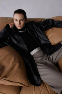 MISHA URBAN - FINN OVERSIZED BLAZER (Black) -Faithfull The Brand || Carver™ || One Teaspoon Shop elysian collective misha urban finn oversized blazer black 2