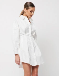 MOSSMAN - A New Light Dress (White) -Faithfull The Brand || Carver™ || One Teaspoon Shop elysian collective mossman a new light shirt dress white 2