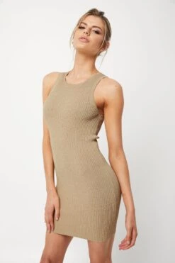 MOSSMAN - All For You Knit Mini Dress (Metallic)
