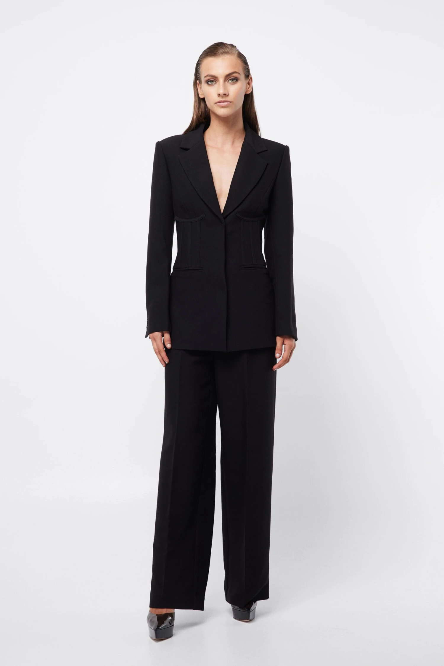 MOSSMAN - Meet Again Blazer (Black) 1 MOSSMAN - Meet Again Blazer (Black)