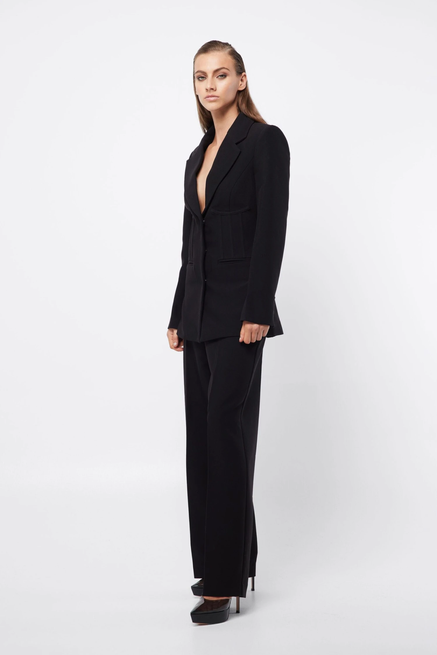 MOSSMAN - Meet Again Blazer (Black) 2 MOSSMAN - Meet Again Blazer (Black) - Image 2