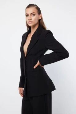 MOSSMAN - Meet Again Blazer (Black) 9 MOSSMAN - Meet Again Blazer (Black) -Faithfull The Brand || Carver™ || One Teaspoon Shop elysian collective mossman meet again blazer black 3