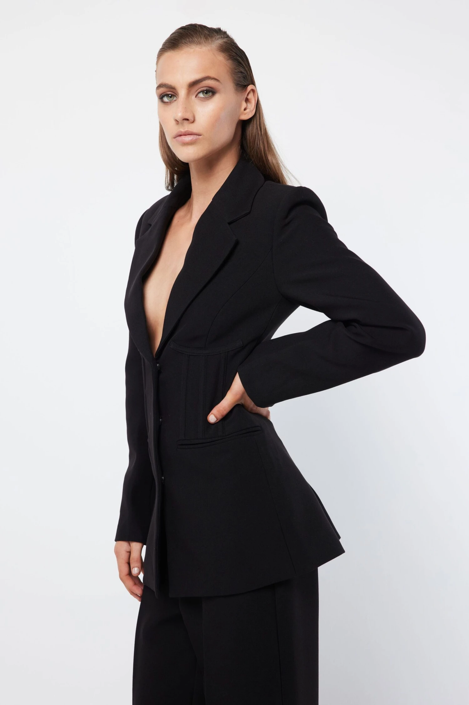 MOSSMAN - Meet Again Blazer (Black) 3 MOSSMAN - Meet Again Blazer (Black) - Image 3